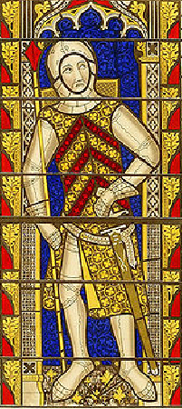 Gilbert de Clare - Vitrail de Abbaye de Tewkesbury